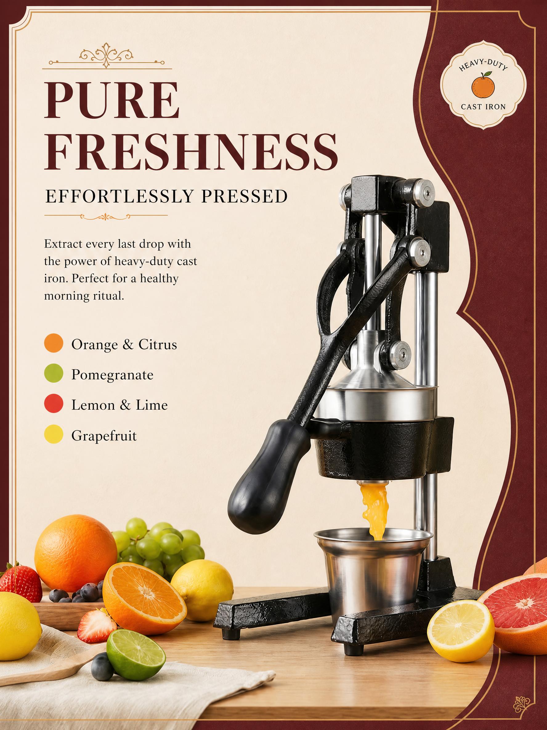Kitchen Gadgets Juicer - Pemeras Jeruk Manual, Alat Pemeras Jeruk