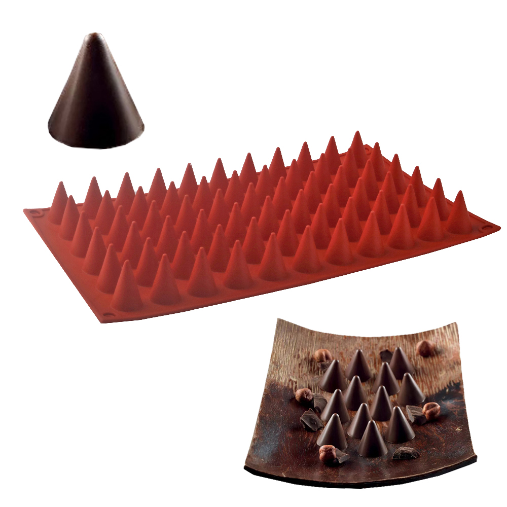 Silicone Mold Baking - 66-sel kerucut coklat cetakan kue kualitas