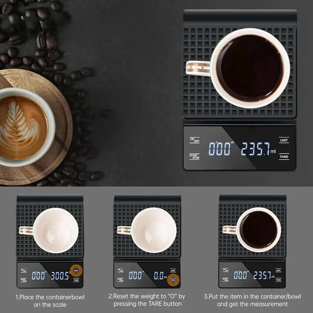 Kitchen Gadgets Smart - Timbangan Kopi Elektronik Pintar Presisi Tinggi