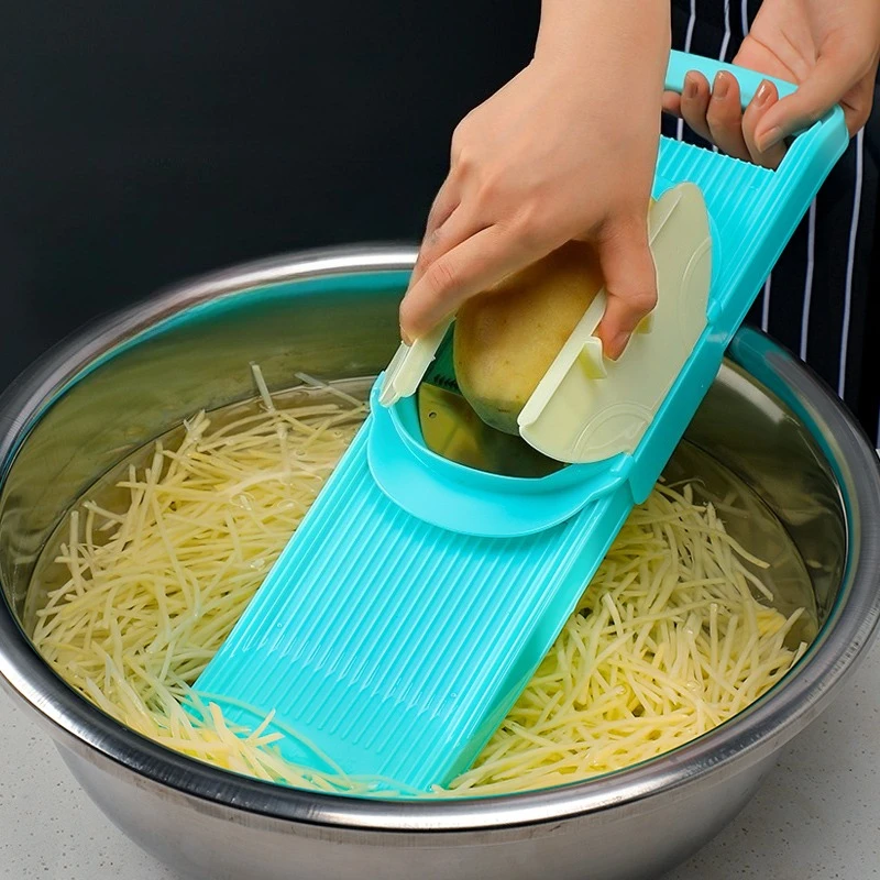 Korean Kitchen Gadgets - Pengiris Kentang Multifungsi, Pemarut Sayuran Portabel,