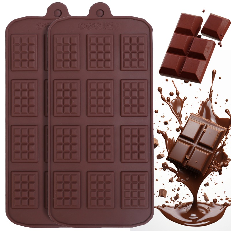 Silicone Mold Baking - Cetakan coklat silikon 12 bahkan Fondant