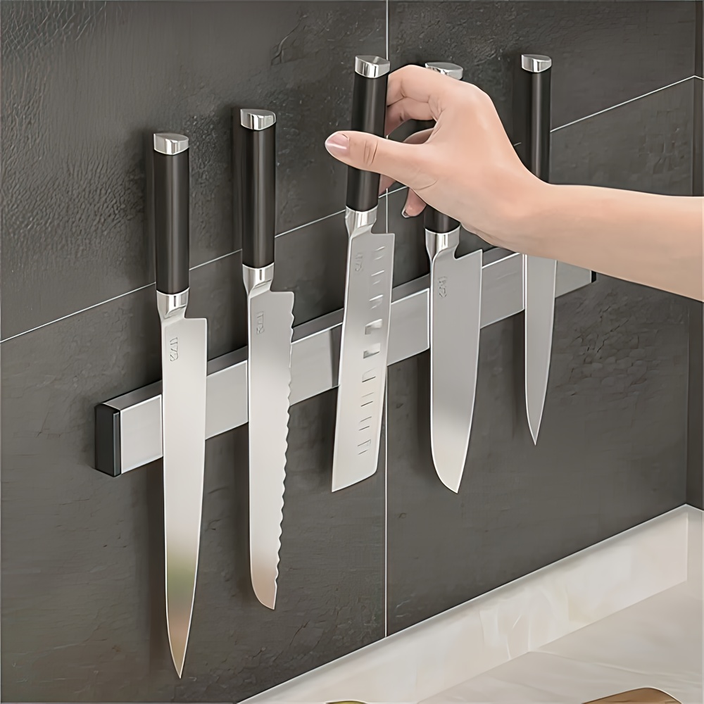 Magnetic Knife Strip - 1 Buah Tempat Pisau Magnetik untuk