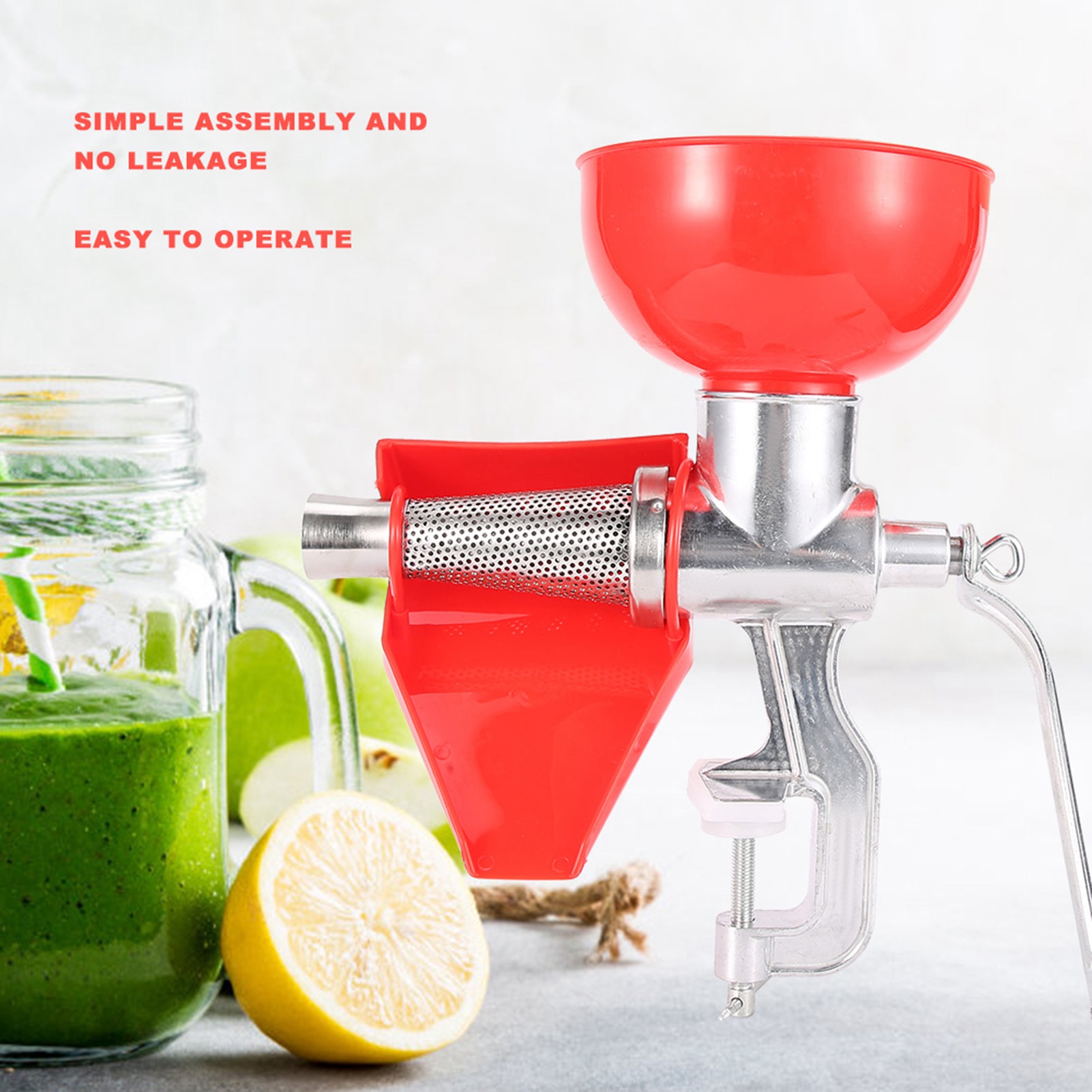 Kitchen Gadgets Juicer - Pembuat Jus Manual Tebal Aloi Aluminium