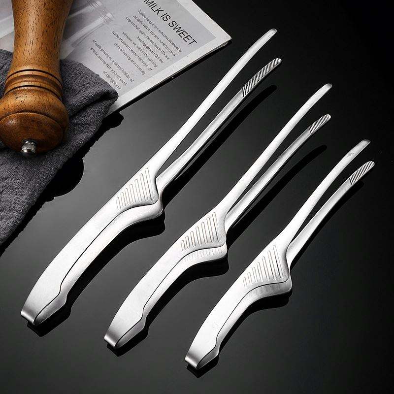 Korean Kitchen Gadgets - 1/2/5 Buah Penjepit Makanan Baja Tahan