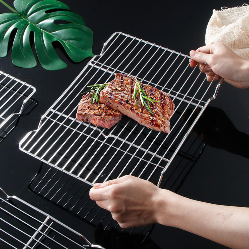 Kitchen Gadgets Products - Stainless Steel Barbecue Mesh Mat Reusable
