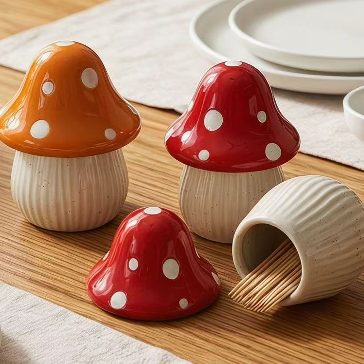 Stoples Keramik Bentuk Jamur K - Kitchen Gadgets Storage ulasan dan harga