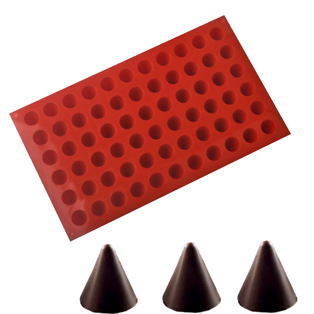 66-sel kerucut coklat cetakan  - Silicone Mold Baking ulasan dan harga