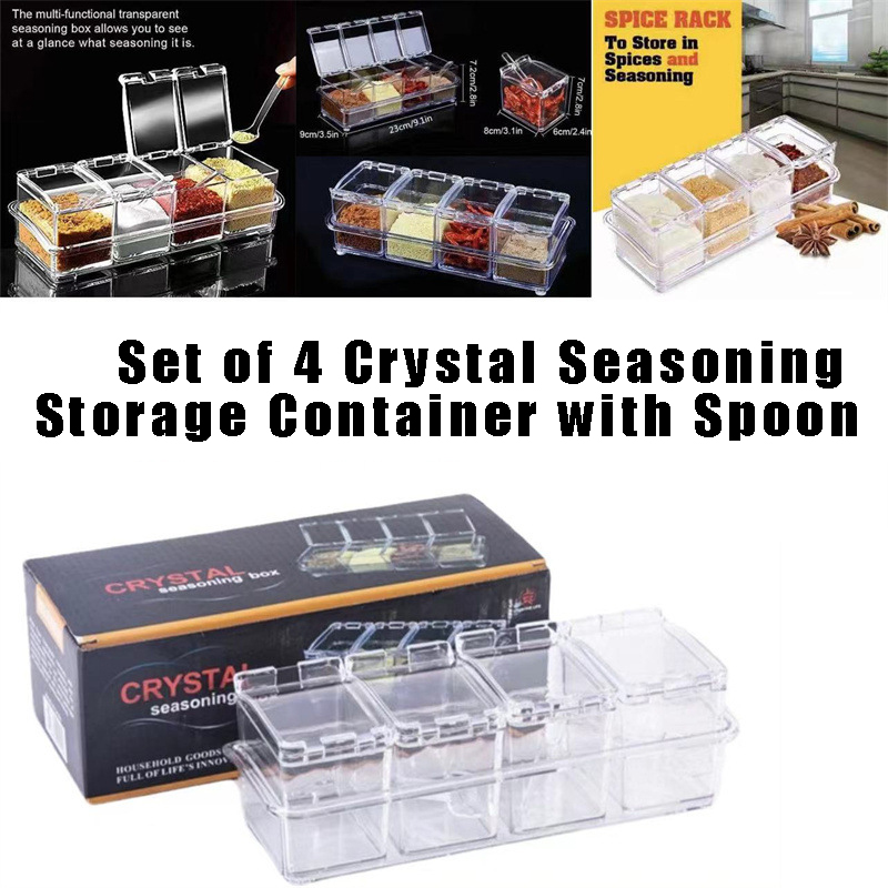 Set Kotak Bumbu Bening Berisi  - Korean Kitchen Gadgets ulasan dan harga