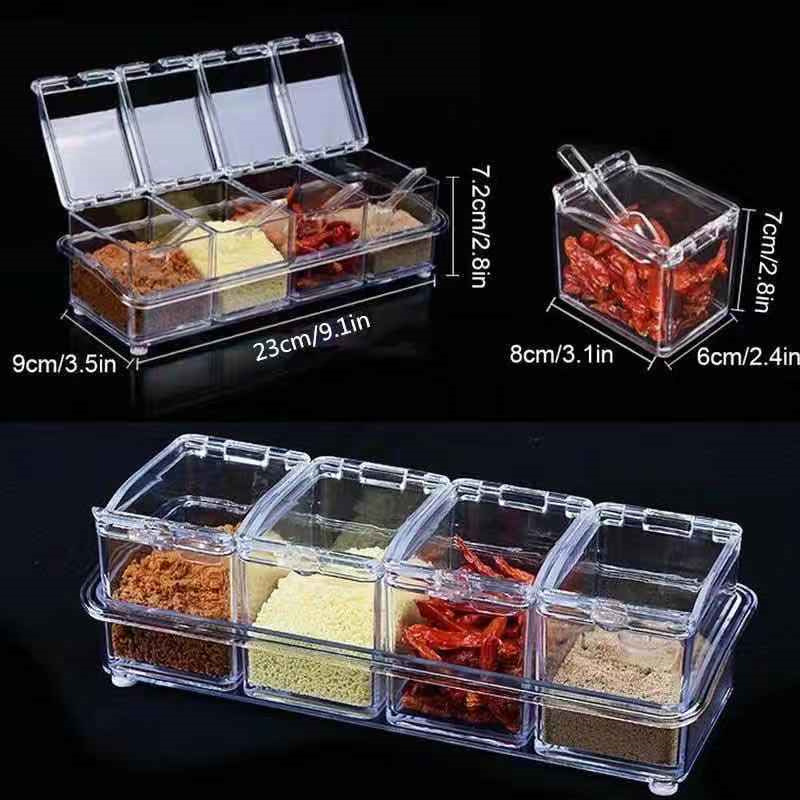 Set Kotak Bumbu Bening Berisi  - Korean Kitchen Gadgets ulasan dan harga