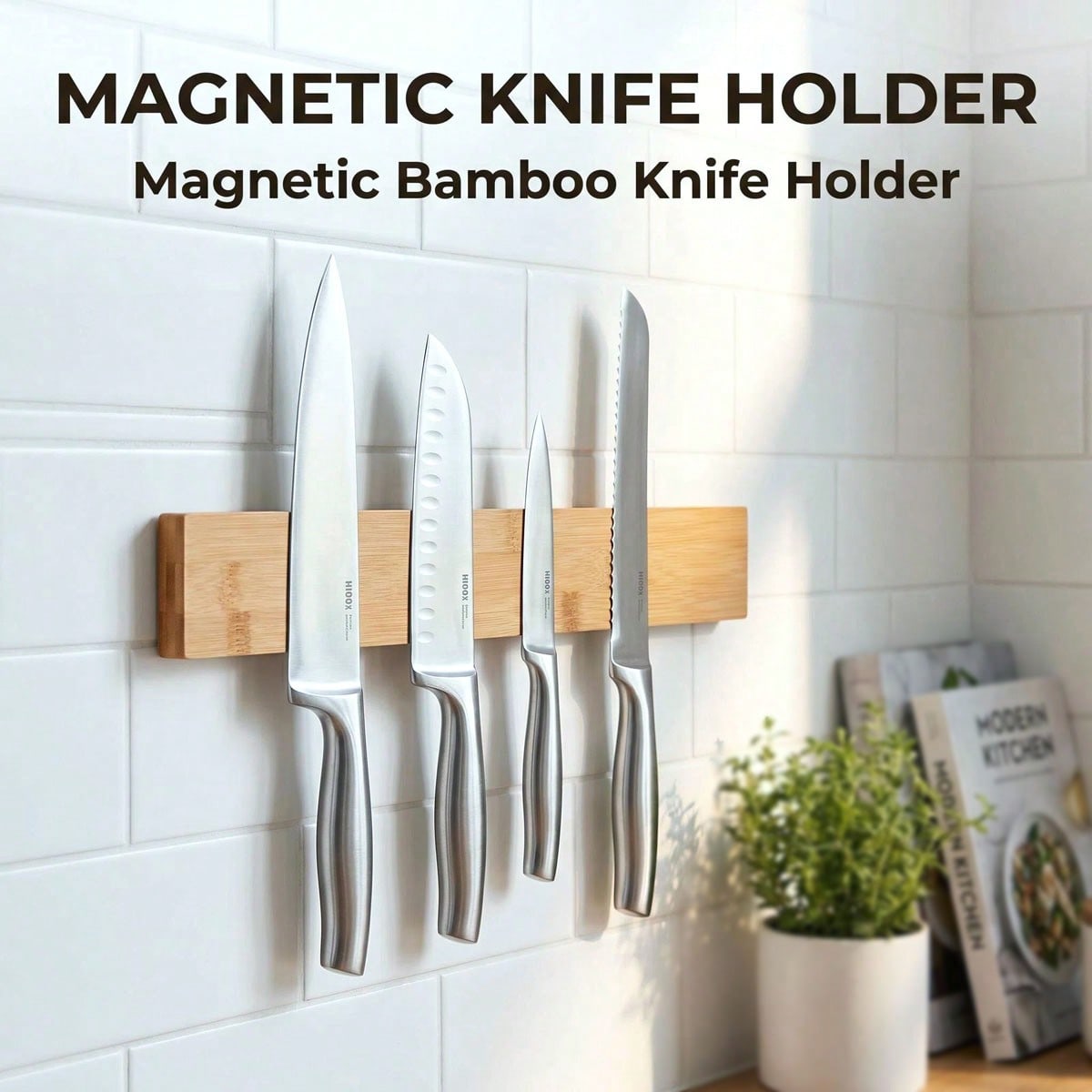 Penyangga Pisau Magnetik denga - Magnetic Knife Strip ulasan dan harga