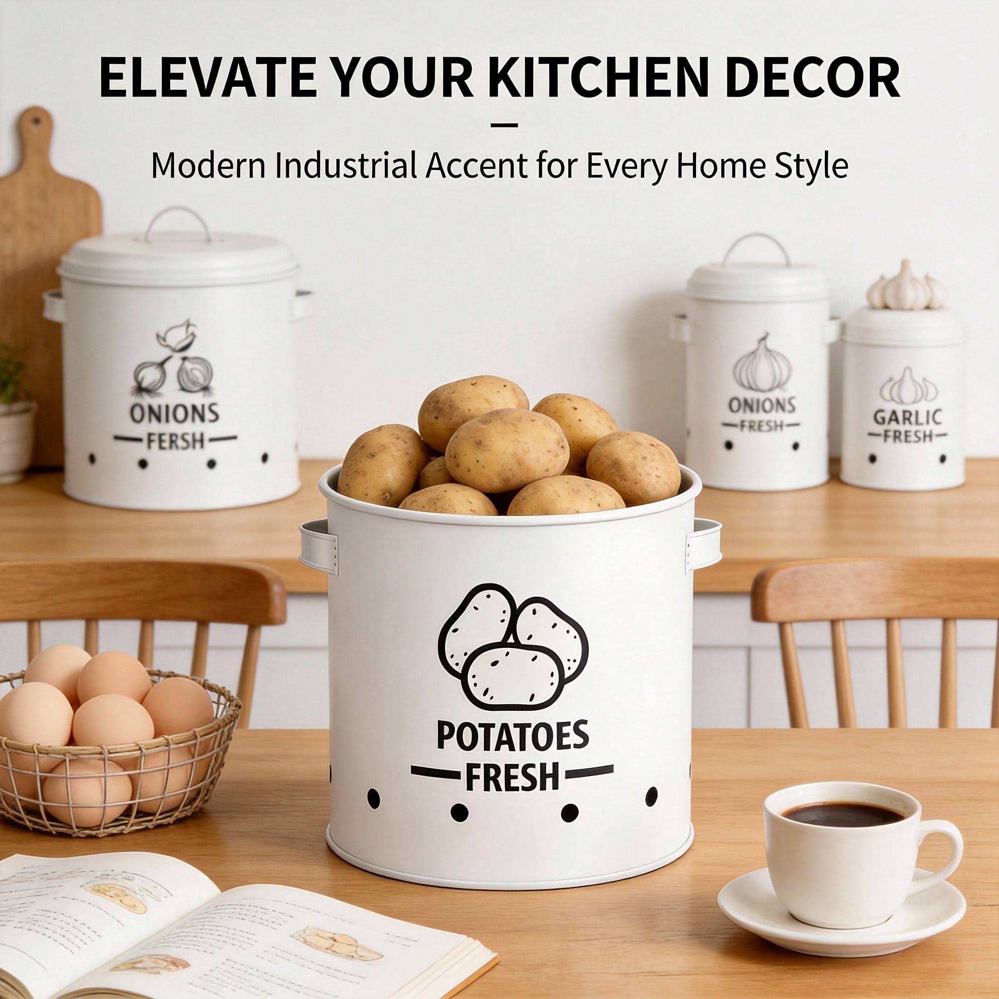 Set Wadah Penyimpanan Kentang, - Kitchen Gadgets Storage ulasan dan harga