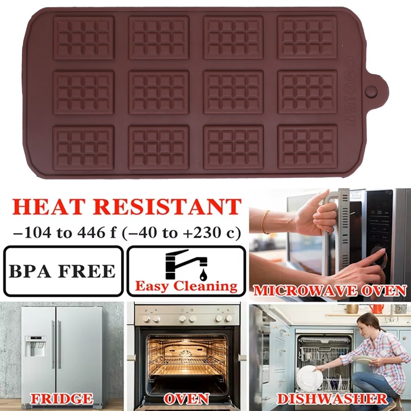 Cetakan coklat silikon 12 bahk - Silicone Mold Baking ulasan dan harga
