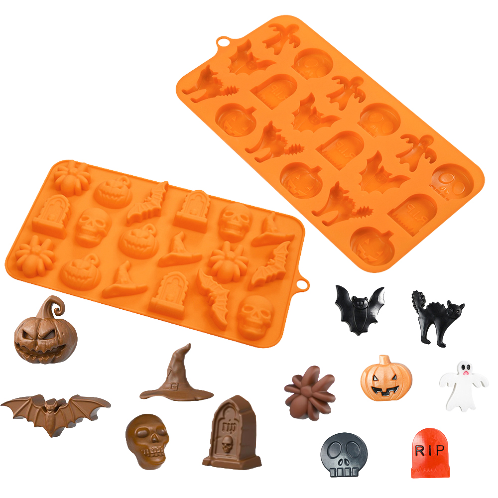 Cetakan Halloween Labu Tengkor - Silicone Mold Baking ulasan dan harga