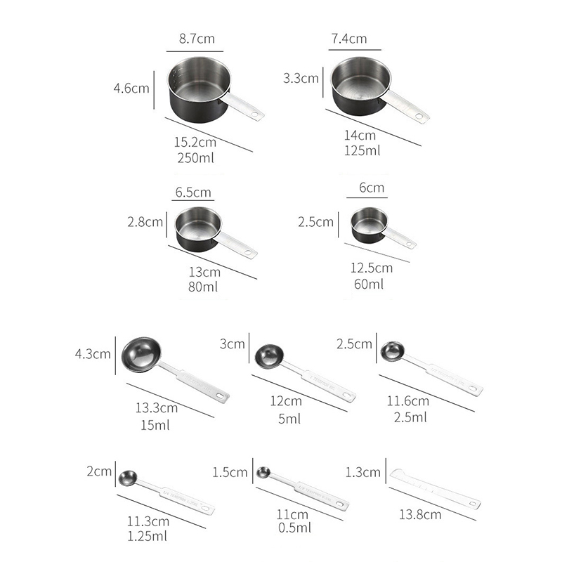 8/10/11 buah cangkir pengukur  - Kitchen Gadgets Under $10 ulasan dan harga