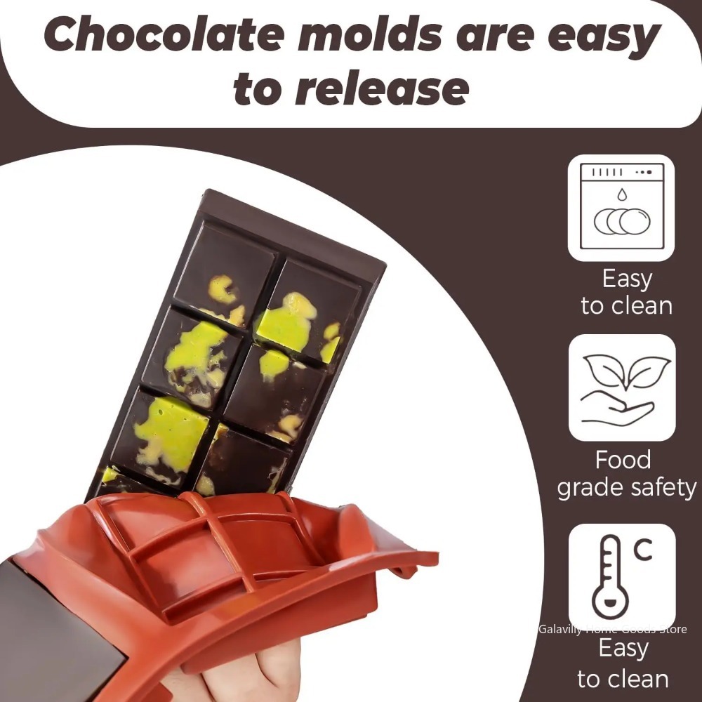 Cetakan Cokelat Dubai Bentuk B - Silicone Mold Baking ulasan dan harga
