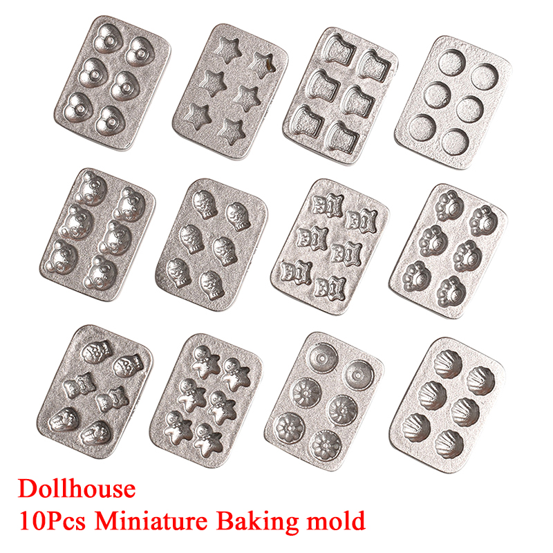 10 pcs Cetakan Kue Miniatur Ru - Silicone Mold Baking ulasan dan harga