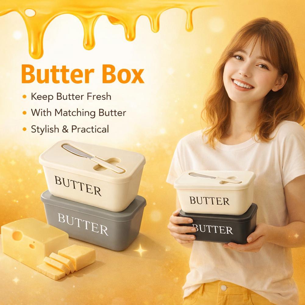 Tempat Mentega PP dengan Tutup - Kitchen Gadgets Storage ulasan dan harga